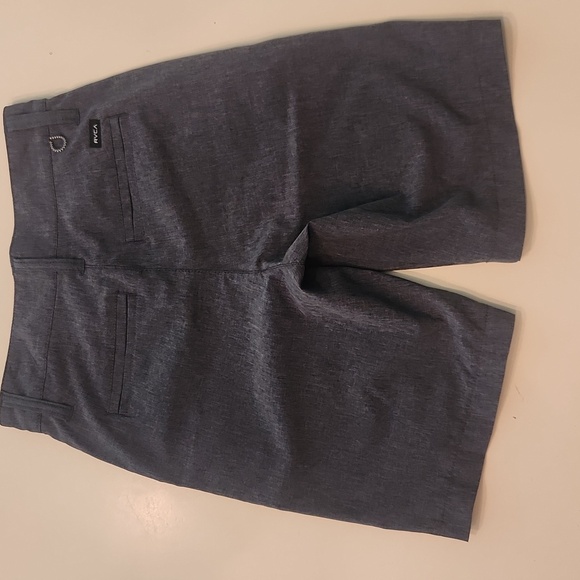 Rvca Dual Purpose Trunk Shorts Gray Waist Size 22 - Picture 2 of 6